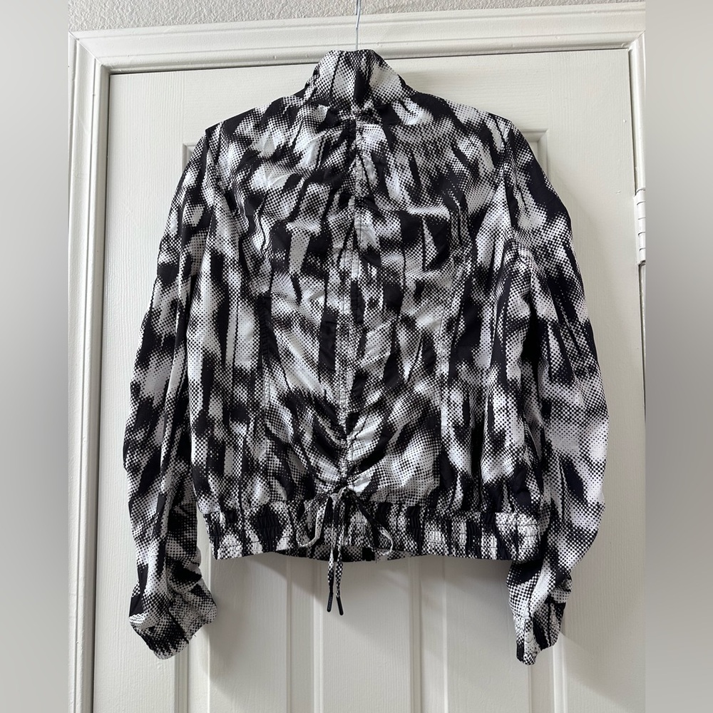 Calvin Klein Performance Abstract Print Ruched Jacket Size M - Picture 4 of 11
